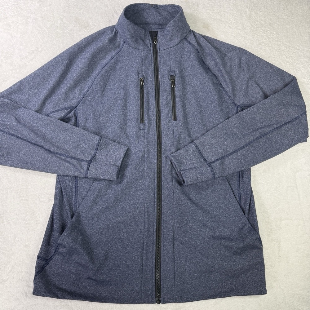Lululemon Shift Jacket Luon Mens Size XL Heathered Blue